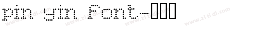pin yin font字体转换